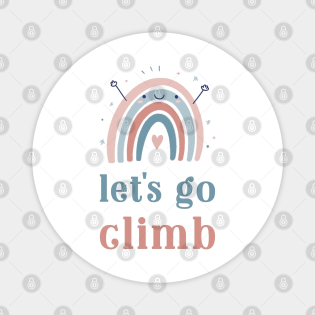 let's go climb Magnet by Low Gravity Prints